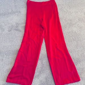 Zara Fuchsia wide leg Satin Flowy Pants